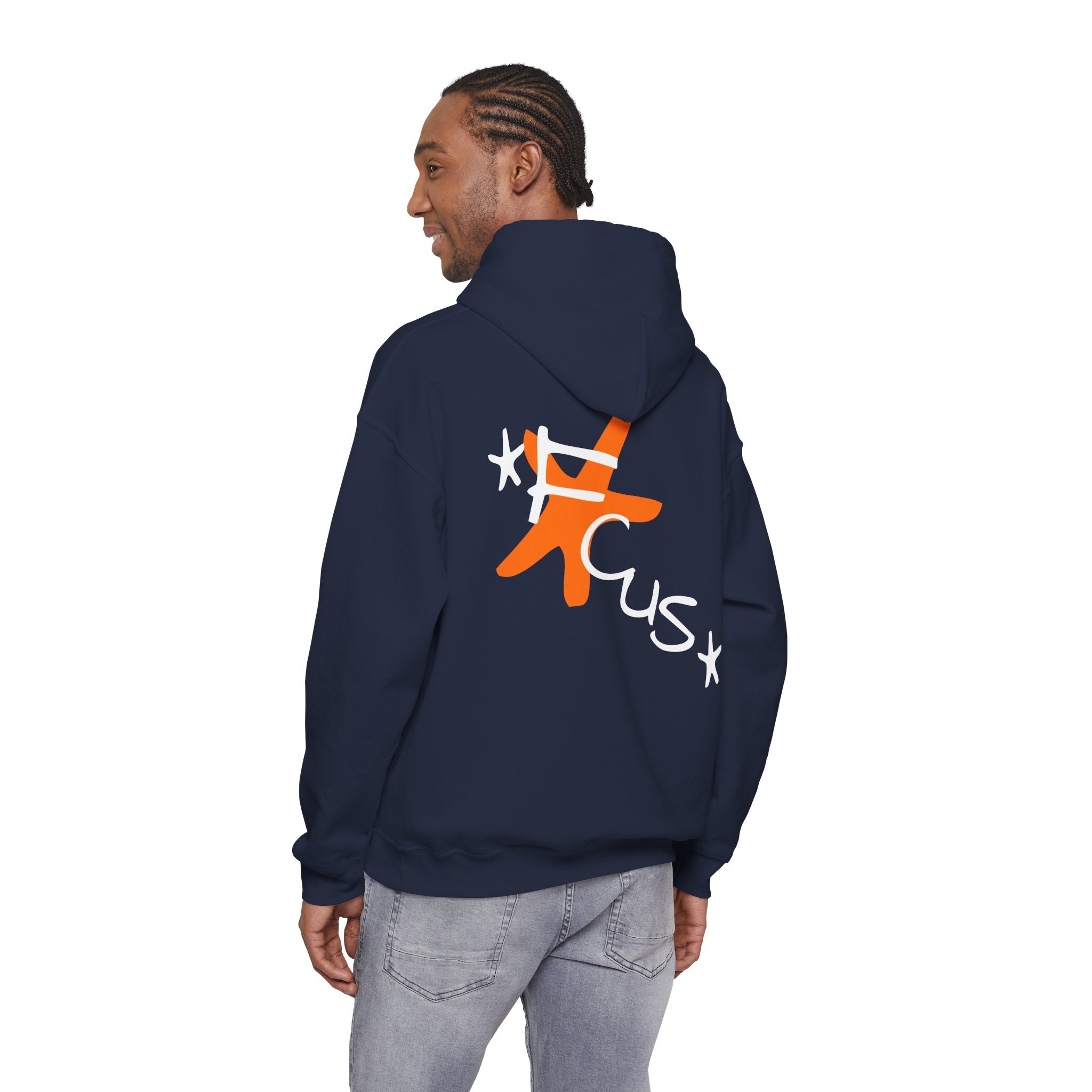 HOODIE *FOCUS* orange star